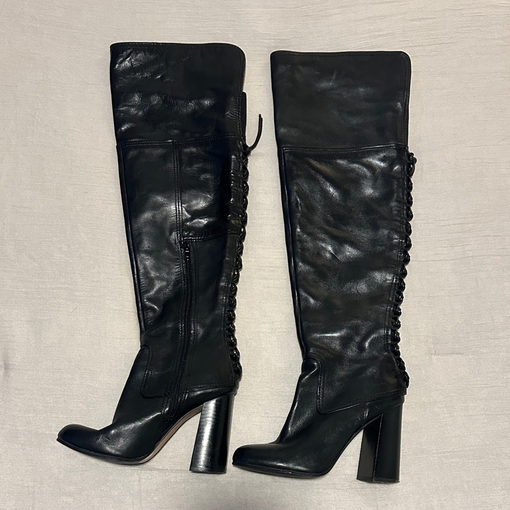 Vince Camuto Black Over the Knee Boots